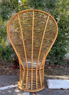 Substantial Vintage Sculptural Rattan Reed Peacock Chair Great Condition - 4529966