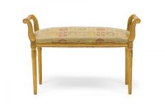 Sue et Mare French Art Deco Giltwood Upholstered Bench - 4635900