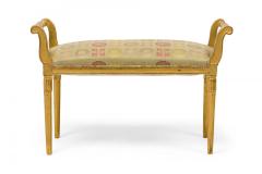 Sue et Mare French Art Deco Giltwood Upholstered Bench - 4635903