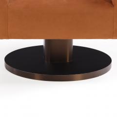Suede Pedestal Cube Chair - 4687044