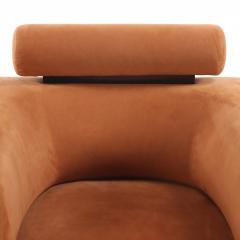 Suede Pedestal Cube Chair - 4687045