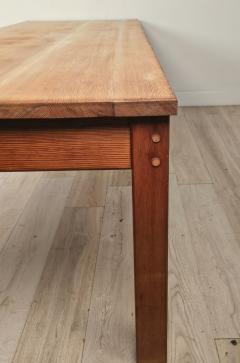 Sugi Water Pine Work Dining Table Japan circa 1950 - 4357650