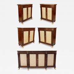 Suite Of Five Regency Brass Inlaid Side Cabinets from Westport House County Mayo - 3745815