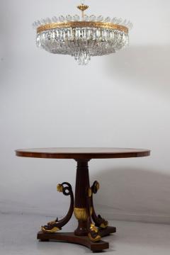 Sumptuous Crystal and Brass Chandelier Italy 1940 - 3580122