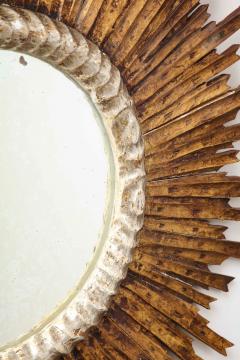 Sunburst Carved Giltwood Mirror 20th Century - 3085750