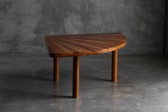 Sunburst Marquetry Corner Table France 1980s - 4549627