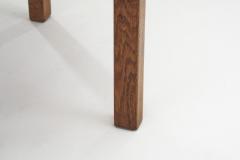 Sunburst Solid Oak Coffee Table Europe ca 1950s - 4375967