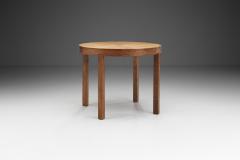 Sunburst Solid Oak Coffee Table Europe ca 1950s - 4380335