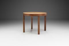 Sunburst Solid Oak Coffee Table Europe ca 1950s - 4380337