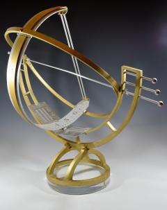 Sundial Sun Clock Modernist Mid Century Armillary - 1977088