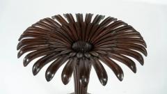 Sunflower Dining Table Wood and Glass Italy 1960s - 4534226
