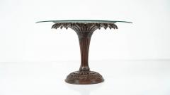 Sunflower Dining Table Wood and Glass Italy 1960s - 4534227