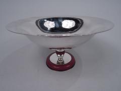 Super Stylish Italian Art Deco Sterling Silver and Bakelite Compote - 3764912