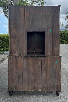 Superb 19th Century Anglo Indian Rosewood Cabinet Intricate Bone Ebony Inlay - 4330455