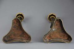 Superb 19thc French R gence style bronze and gilt bronze three branch candelabra - 4756966