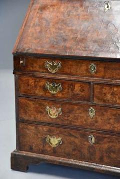 Superb English 18thc burr walnut bureau bookcase with original patina - 4806087