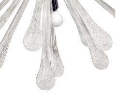 Superb Glass Teardrop Sputnik Style Chandelier 1980s - 4541262