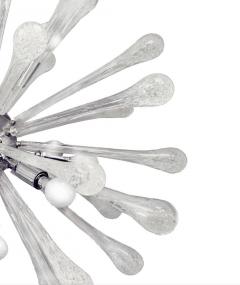 Superb Glass Teardrop Sputnik Style Chandelier 1980s - 4541264