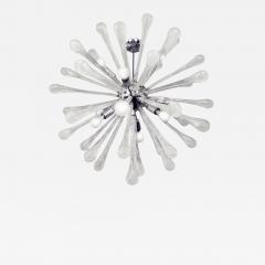 Superb Glass Teardrop Sputnik Style Chandelier 1980s - 4544209