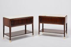 Superb Pair of Rosewood Side Tables Italy 1950s - 3016106