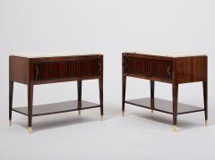 Superb Pair of Rosewood Side Tables Italy 1950s - 3016143