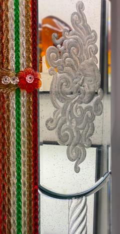 Superb Venetian Multicolor Murano Glass Mirror - 2866570