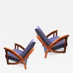 Superb modernist pair of lounge chairs in vintage condition - 2076380