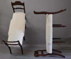 Superb pair of mahogany window seats - 4787837