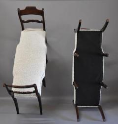 Superb pair of mahogany window seats - 4787839