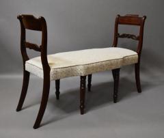 Superb pair of mahogany window seats - 4787843