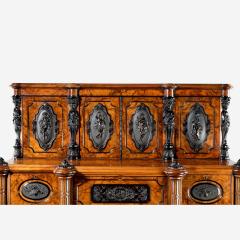 Superb quality burr walnut antique cabinet by Lambs of Manchester - 1446989
