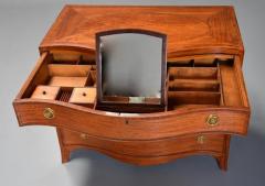 Superb quality serpentine shaped satinwood gentlemans dressing chest - 4800025