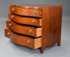 Superb quality serpentine shaped satinwood gentlemans dressing chest - 4800026