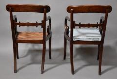 Superb quality set of eight Regency mahogany dining chairs - 4787827