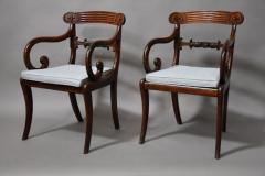 Superb quality set of eight Regency mahogany dining chairs - 4787831