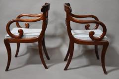 Superb quality set of eight Regency mahogany dining chairs - 4787832