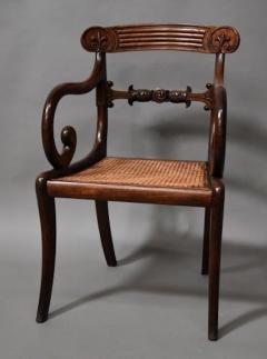 Superb quality set of eight Regency mahogany dining chairs - 4787833