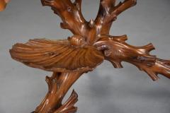 Superb rare late 19thc Italian finely carved pine Grotto work table - 4805576