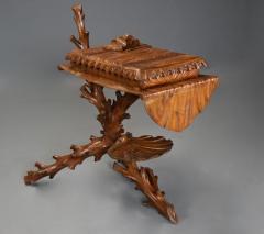 Superb rare late 19thc Italian finely carved pine Grotto work table - 4805578