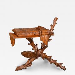Superb rare late 19thc Italian finely carved pine Grotto work table - 4819005