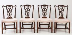 Superb set of four Chippendale mahogany dining chairs c 1760 - 2786084