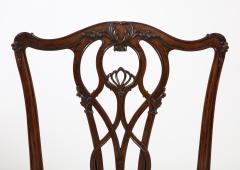Superb set of four Chippendale mahogany dining chairs c 1760 - 2786085