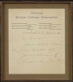 Susan B Anthony Signed Handwritten Letter Dated July 21 1888 - 4051673