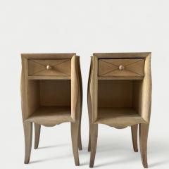 Suzanne Guiguichon Suzanne Guiguichon Pair of Stained Oak Nightstands circa 1940 - 4371216