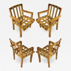 Suzanne Guiguichon Suzanne Guiguichon rarest documented set of ceruse dinning chairs - 1827179