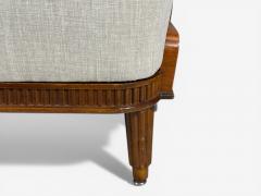 Svante Skogh Lounge Chairs Beige Linen Beech Sweden 1945 - 4503518