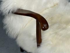Svante Skogh Lounge Chairs Mongolian Fur Beech Sweden 1945 - 4496454