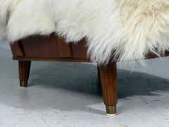 Svante Skogh Lounge Chairs Mongolian Fur Beech Sweden 1945 - 4496456
