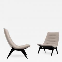 Svante Skogh Pair of Scandinavian Lounge Chairs 755 by Svante Skogh for Ope M bler Sweden - 2254052