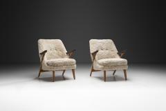 Svante Skogh Pair of Svante Skogh Easy Chairs for F renade M belfabrikerna Sweden 1950s - 4646903